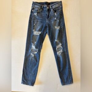Judy Blue boyfriend fit distressed jeans size 5/27